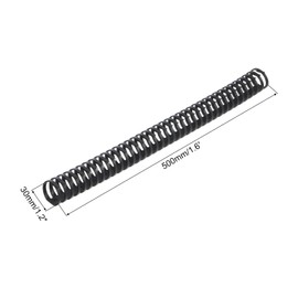 MECCANIXITY 1.6ft Cable Raceway Cord Cover Hider Cable Management Self Adhesive Wire Channel for 30mm Dia Cable, Black