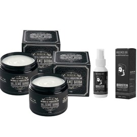 Kit 2 B?lsamos para Barba Maximus Inc ? F?rmula con Bergamota y Biotina ? Tratamiento de 2 Meses para Cuidado y Fortalecimiento de la Barba ? Ideal pa