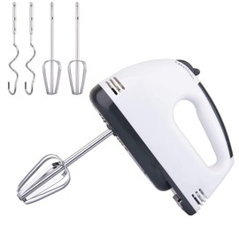 TEMPO DI SALDI Electric Whisk with Two Whisks and 7 Speeds for Whisking and Kneading