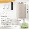 GOODATE Plug in Wall Sconces, Stepless Colors 2700K-6500K & Stepless
