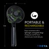 Treva 5 Inch Tripod Fan with Built-In Light and Attachable