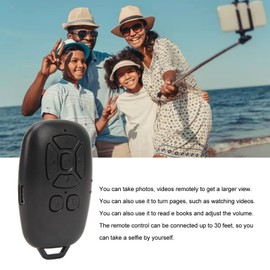 Disparador Remoto InaláMbrico para Smartphones, Bluetooth 4.0 Obturador De La CáMara De Control Remoto BotóN Selfie Multifuncional con Puerto USB Tipo C, para Fotos Videos