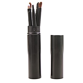 TOVINANNA 5 Stück Augen Make-up Pinsel Set Lidschatten Pinsel mit Etui Black