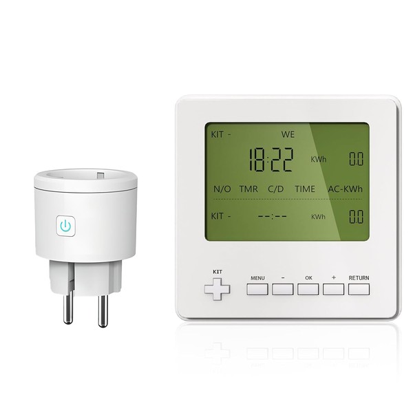 Wireless Digital Timer Switch, ASOFTY Timer Socket with LCD Display,