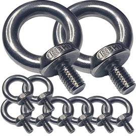 M8 Lifting Eye Bolts Made from Marine Grade A4 Stainless Steel 316 (Pack of 10)