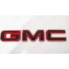 Auto Front Rear Gloss Red Black Emblem Overlay 2019+ GMC