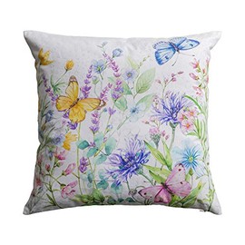 100% Cotton Pillow Cover Allure Maison d' Hermine Cushion & Couch Cover Toile Decorative Furniture Protector Sofa Slipcover with Invisible Zipper, Home Decor for Living Room 18 Inch x 18 Inch