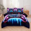 Helloosuu 5PCS Gaming Comforter Sets Twin,Gaming Bedding Set for Boys