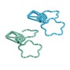 100 Pcs Binder Clips Hollow Cute Flower Shape Sturdy Metal