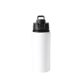 MR.R 20oz Sublimation Blanks Black Color Cap Big Mouth Aluminum Water Sport Bottle 600ml