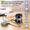 EAGLEGGO USB2.0 Charging Cord to Mini B Male and 3.5mm