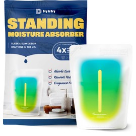 Dry & Dry [70 Packs Standing Moisture Absorbers to Control Excess Moisture for Basement, Closets, Bathrooms, Laundry Rooms - Moisture Absorbers Moisture Absorber