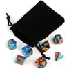 GWHOLE 7 PCS Polyhedral Dice Set Dungeons and Dragons Table