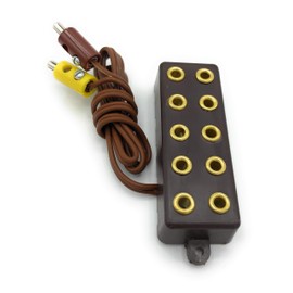 BELI-BECO 3946 Distribution Strip 5-Way with Cable and Plug - 8 mm Distance - 3.5 V (Brown)