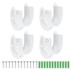 uxcell 4 Pcs 38mm / 1-1/2" Inch Closet Rod Bracket
