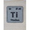 Element TITANIUM TI PERIODIC TABLE ELEMENT SYMBOL ACU DARK TACTICAL