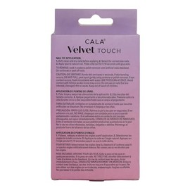 CALA. - "Velvet Touch" uñas postizas medianas (24 uñas postizas en 12 tamaños, púrpura con terminado magnético)