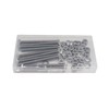 binifiMux 50pcs 1/4-20 x 2 Hex Bolts Spring Flat Washers