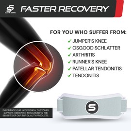 Sleeve Stars Patellar Tendon Support Strap Osgood Schlatter Knee Brace for Youth, Kids, Women & Men w/ 3 Lengths, Swedish Brand Knee Strap Patella Tendon Support for Arthritis & Tendonitis (Mint Green)