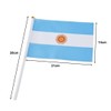 Runesol 12 Pack Hand Held Argentina Flags, 14cm x 21cm,