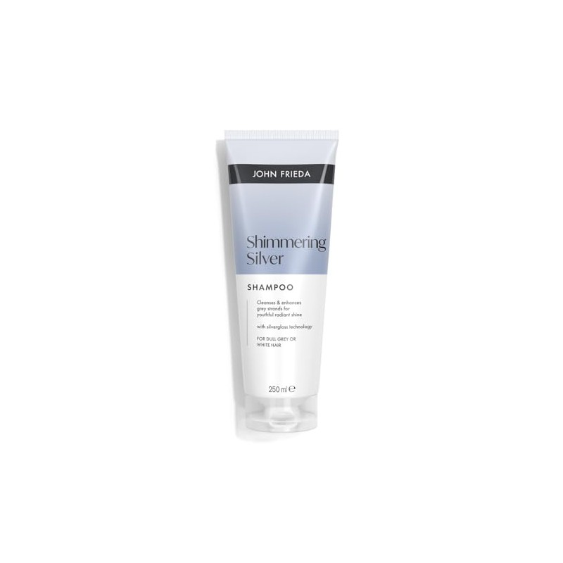 John Frieda Shimmering Silver Shampoo 250ml. Grey Hair Care with