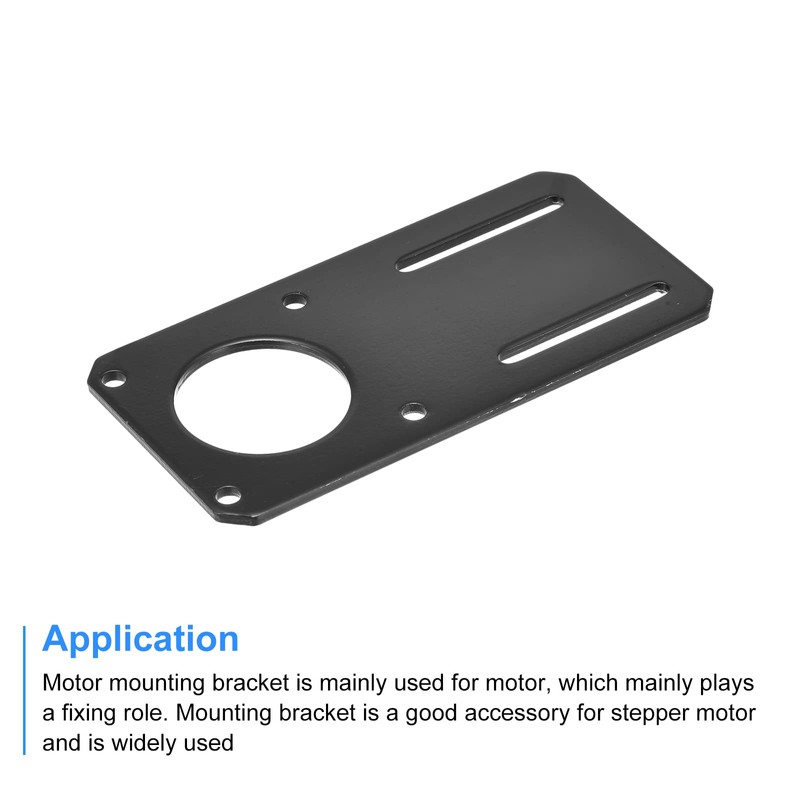 MECCANIXITY Motor Bracket Motor Mounting Holder 132x65mm Black for NEMA