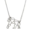 Annie Oak Womens 316L Stainless Steel 925 Silver Geometric Gorilla