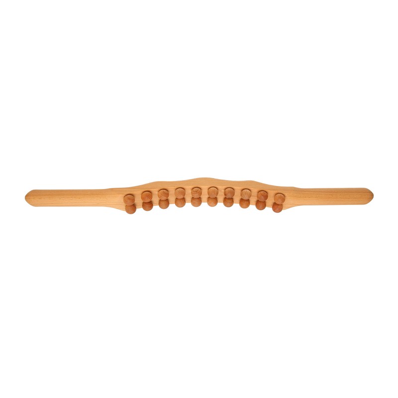 Body Gua Sha Stick Muscle Relaxing 20 Beads Wooden Scraping
