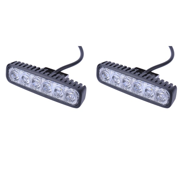 Greenmigo 2 x 18 W LED Headlight Offroad Lamp Flood