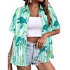 Zeagoo Ladies Hawaiian Shirt Sea Turtle Hawaiian Shirt Tropical Summer