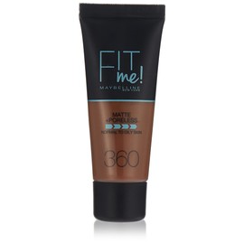 Maybelline Fit Me Foundation, Matte & Poreless, Full Coverage Blendable Normal to Oily Skin, 360 Mocha 30ml