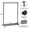 Ekisemio Clothes Rack for Hanging Clothes, 64.25 Inch Clothing Racks