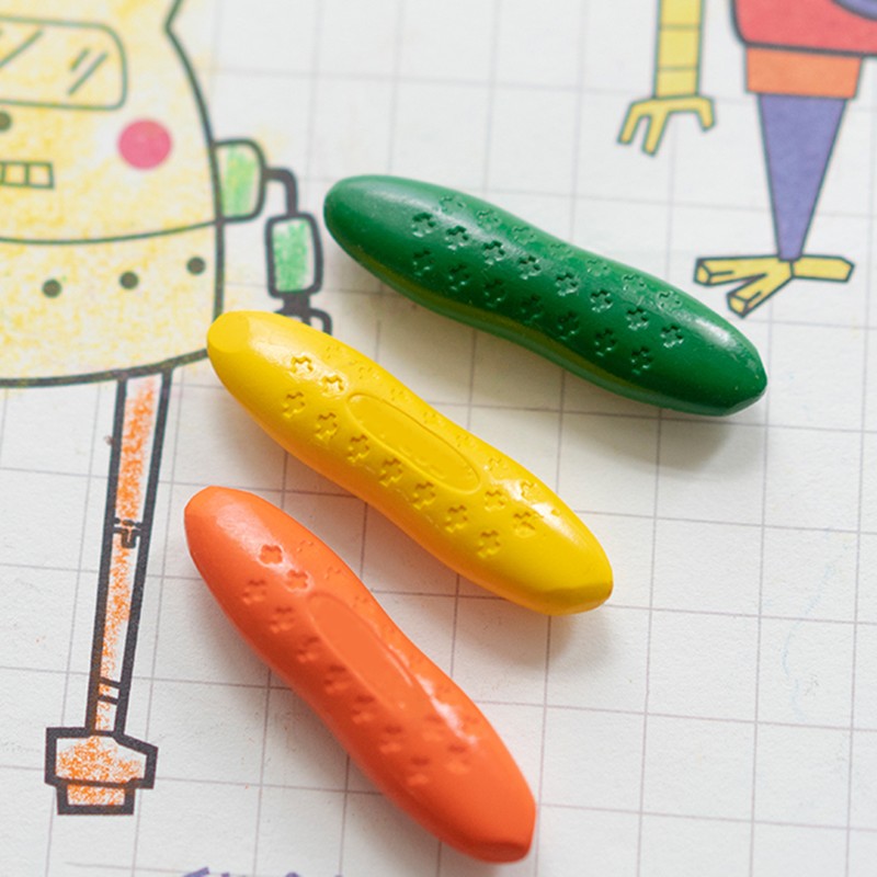 12 Colors Peanut Crayon Chalks for Kids Graffiti Painting Crayon