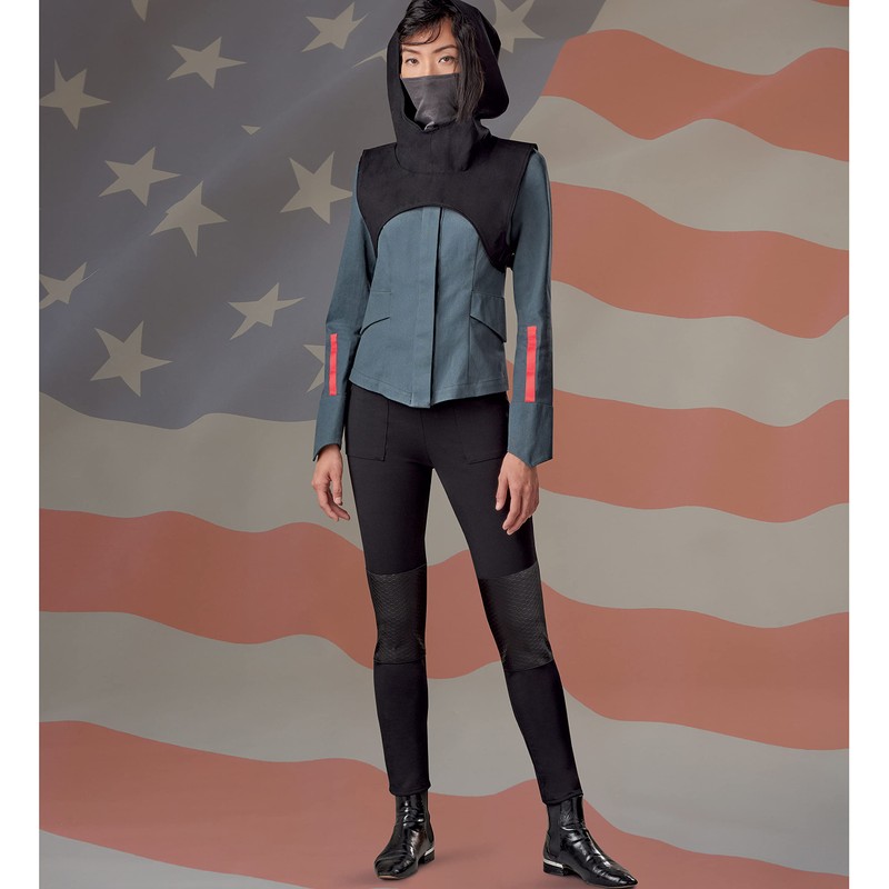 Simplicity Misses' Jacket, Pants, Cropped Hooded Tabard, and Facemask Fantasy