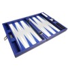 13-inch Premium Backgammon Set - Travel Size - Indigo Blue