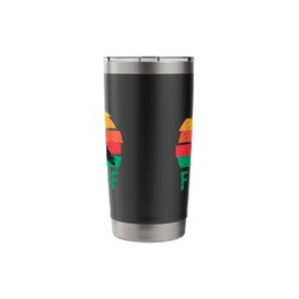F-Caw-F Black Crow Black Bird Retro Sunset Vintage F-Caw-F Stainless Steel Insulated Tumbler