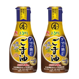 JOYL Sesame Oil with Linseed Oil 5.3 oz (150 g) (Cholesterol 0, Omega-3), Ajinomoto J-Oil Mills Pet 5.3 oz (150 g) x 2 Bottles
