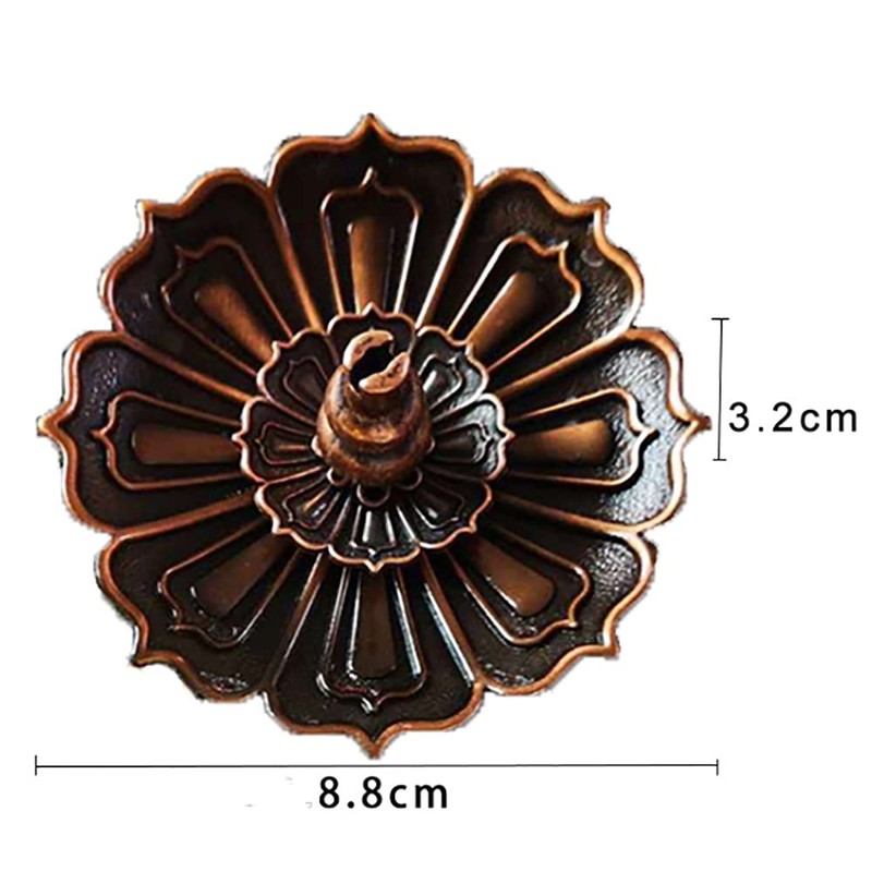ANCLLO 3 in 1 Lotus Stick Incense Burner and Cone