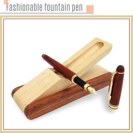 Warmth of Wood Fountain Pen, Natural Wood, Special Case, Gift, Anniversary, Present, Replacement Ink Set (Body)