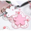 6Pcs Sakura Coaster, BetterJonny Kawaii Coasters for Drinks, Cherry Blossom