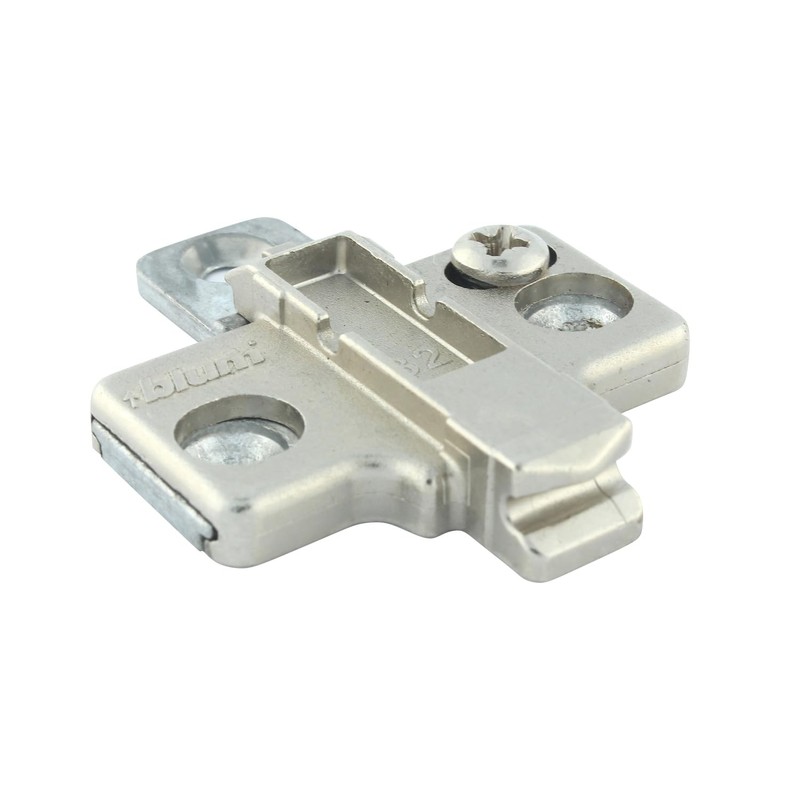 Blum 175H7100x10S 175H7100, Frameless Mounting Plate, Clip-On, 0 mm Height