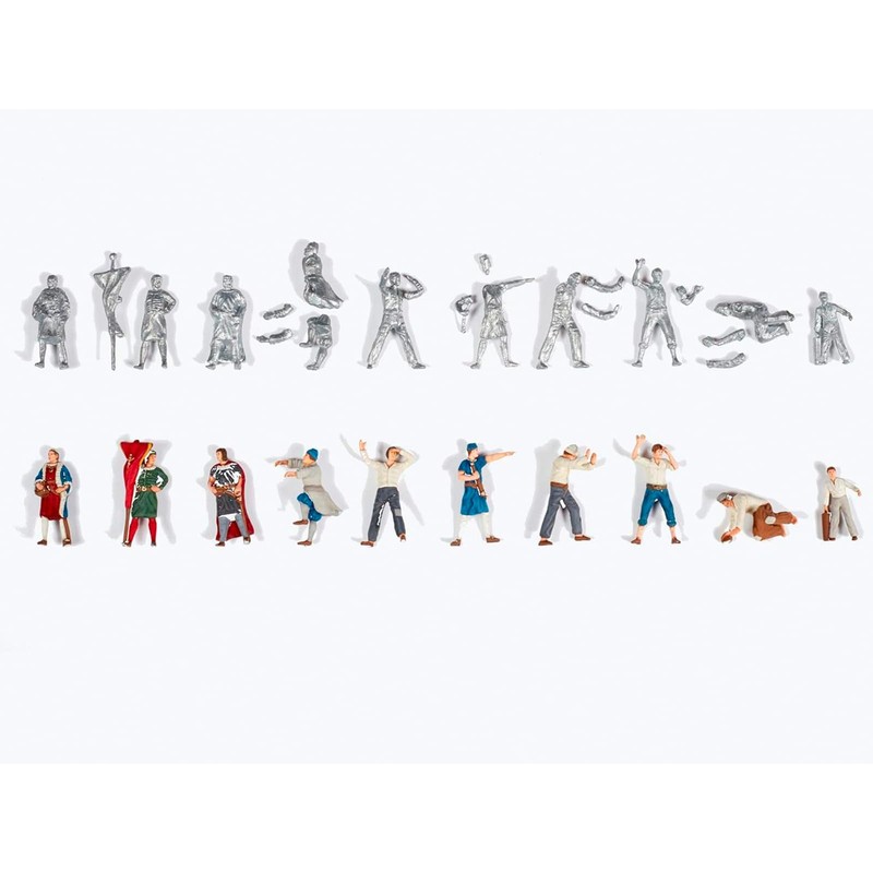 Artesanía Latina 22411F. Set of 10 Metal Figurines 1:65 for