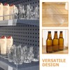 FRCOLOR 6 Pcs Clear L Shaped Shelf Dividers 7.9"X2.4"X1.2" Plastic