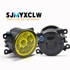 SJMYXCLW For Subaru WRX STI 2016-2020 Front Driving Bumper Fog Light Yellow Lens Lamp