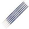 Modelcraft Ultra-Fine Detail Brush Set, Blue, (10/0, 20/0, 30/0, 40/0,