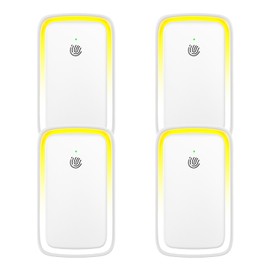 4Pack Air Ionizer for Home Negative Ion Air Purifier Plug In, Quiet Air Freshener Mini Portable Filterless Air Cleaner for Bedroom, Bathroom, Office