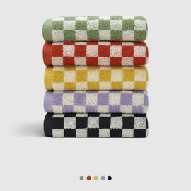 Hand Towels 14"X30" Set of 4 Yellow Washcloths Face Towels for Bathroom Spa Bath Gym Kitchen 100% Cotton Soft Absorbent Cute Towels Decorative for Bohemian Rustic Farmhouse Decor