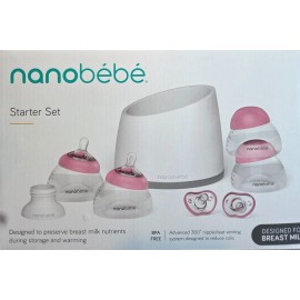 Unbranded All-in-One Breastfeeding Bottles Starter Set with Warmer & Pacifiers - 5 oz