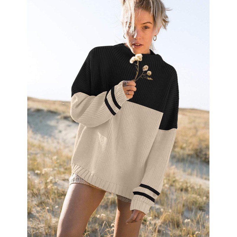 Women’s Sweaters Causal Long Batwing Sleeve Fall Fashion Knit Top