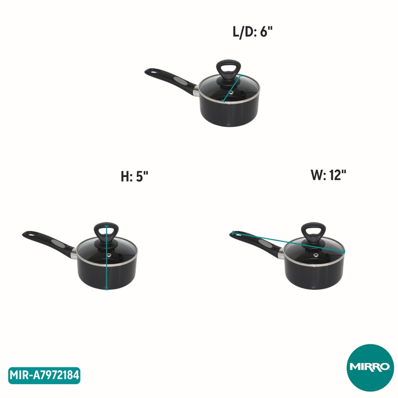 Mirro A79721 Get A Grip Aluminum Nonstick Sauce Pan with